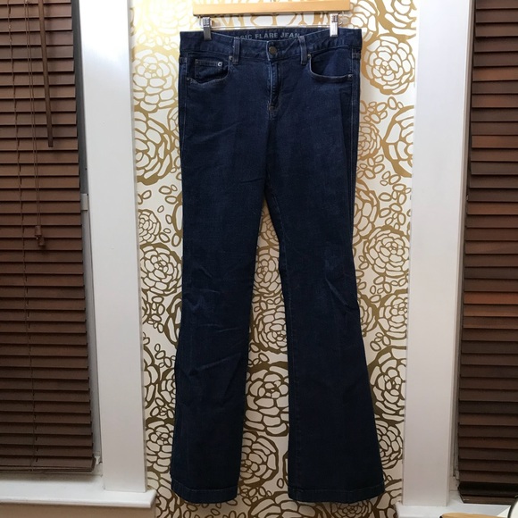 J Crew Classic Flare Dark Wash Jeans Pants - Picture 2 of 8